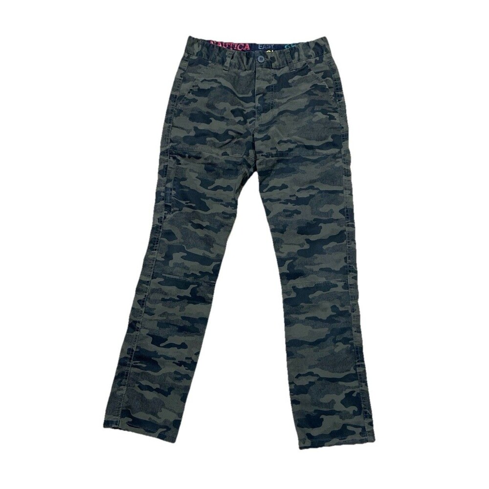 Nautica Camo Outdoor Pants Close Back Pockets Net Front Pockets 12 Boys